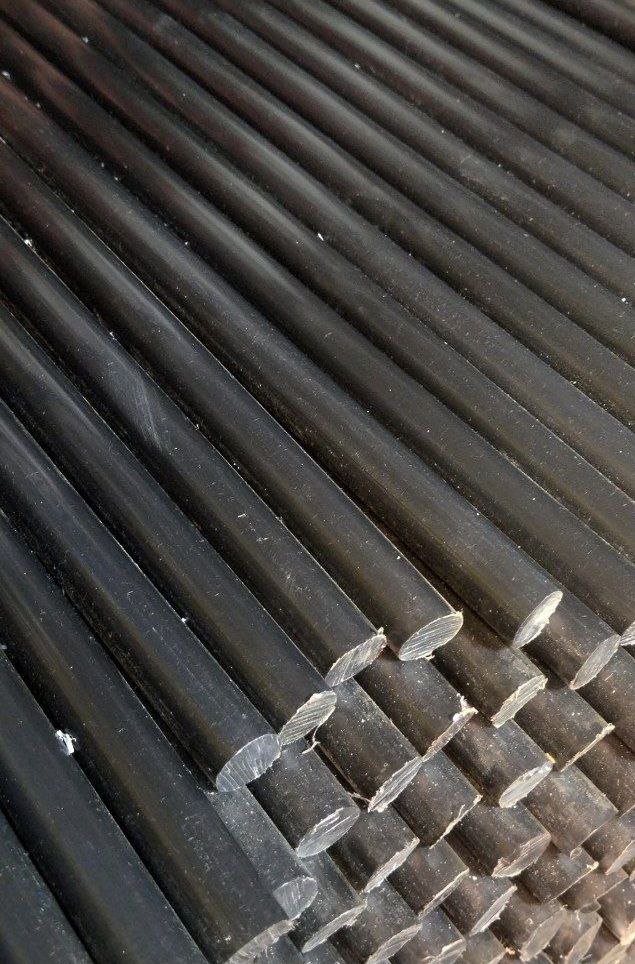 میلگرد تفلون PTFE کربن میلگرد تفلون PTFE کربن